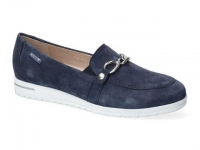 chaussure mephisto mocassins juliana bleu jean